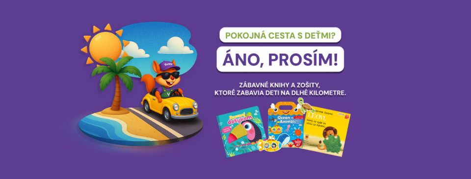 Pokojná cesta s deťmi? Áno, prosím! Zábavné knihy a zošity, ktoré zabavia deti na dlhé kilometre.