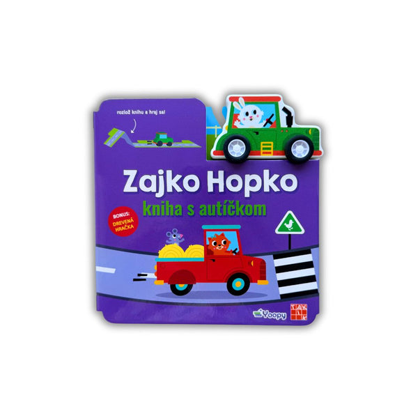 Leporelo knižka s autíčkom