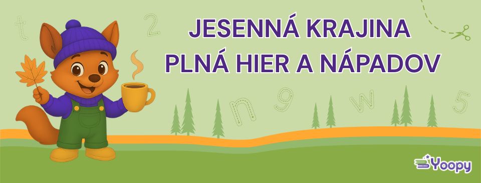Jesenná krajina plná hier a nápadov