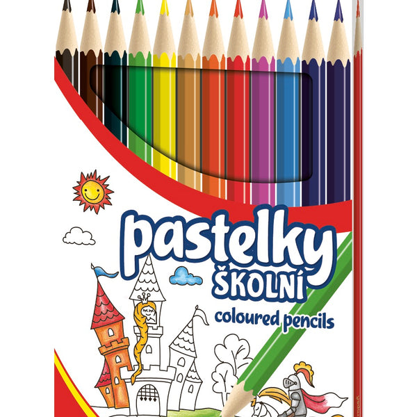 Pastelky šesťhranné 12 farieb