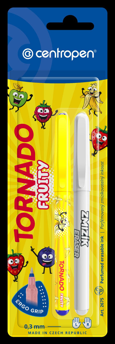 Pero guľôčkové Tornado Fruity – so zmizíkom