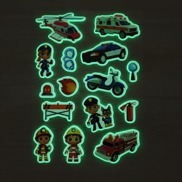 Svietiace 3D nálepky