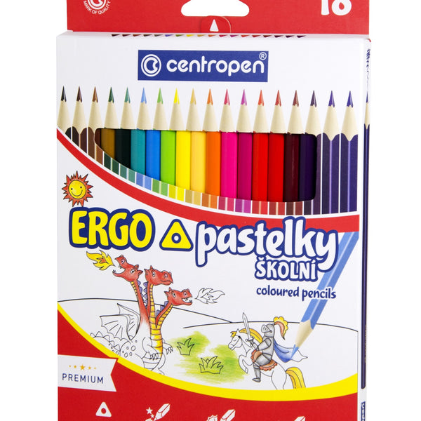 Pastelky trojhranné 18 farieb
