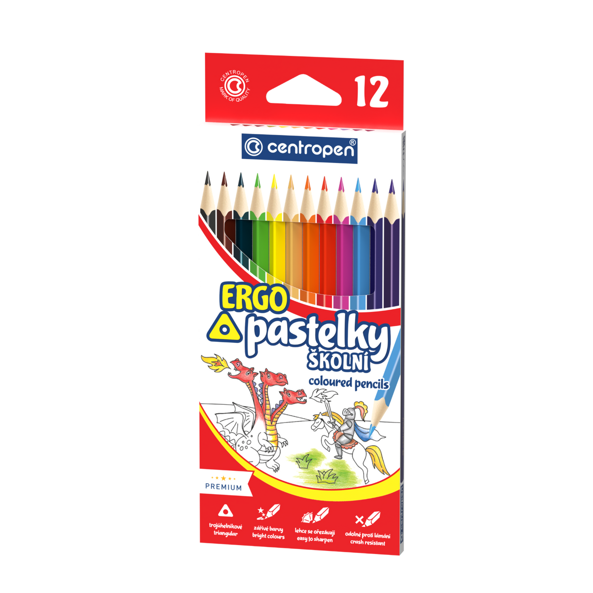 Pastelky trojhranné 12 farieb