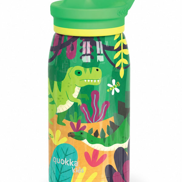 Detská nerezová fľaša termo Dinosaurs Jungle so sosákom - 445 ml