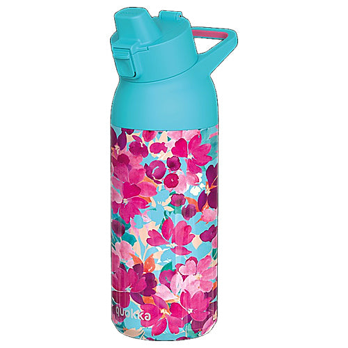 Detská nerezová fľaša termo Floral Jumble so sosákom - 700 ml