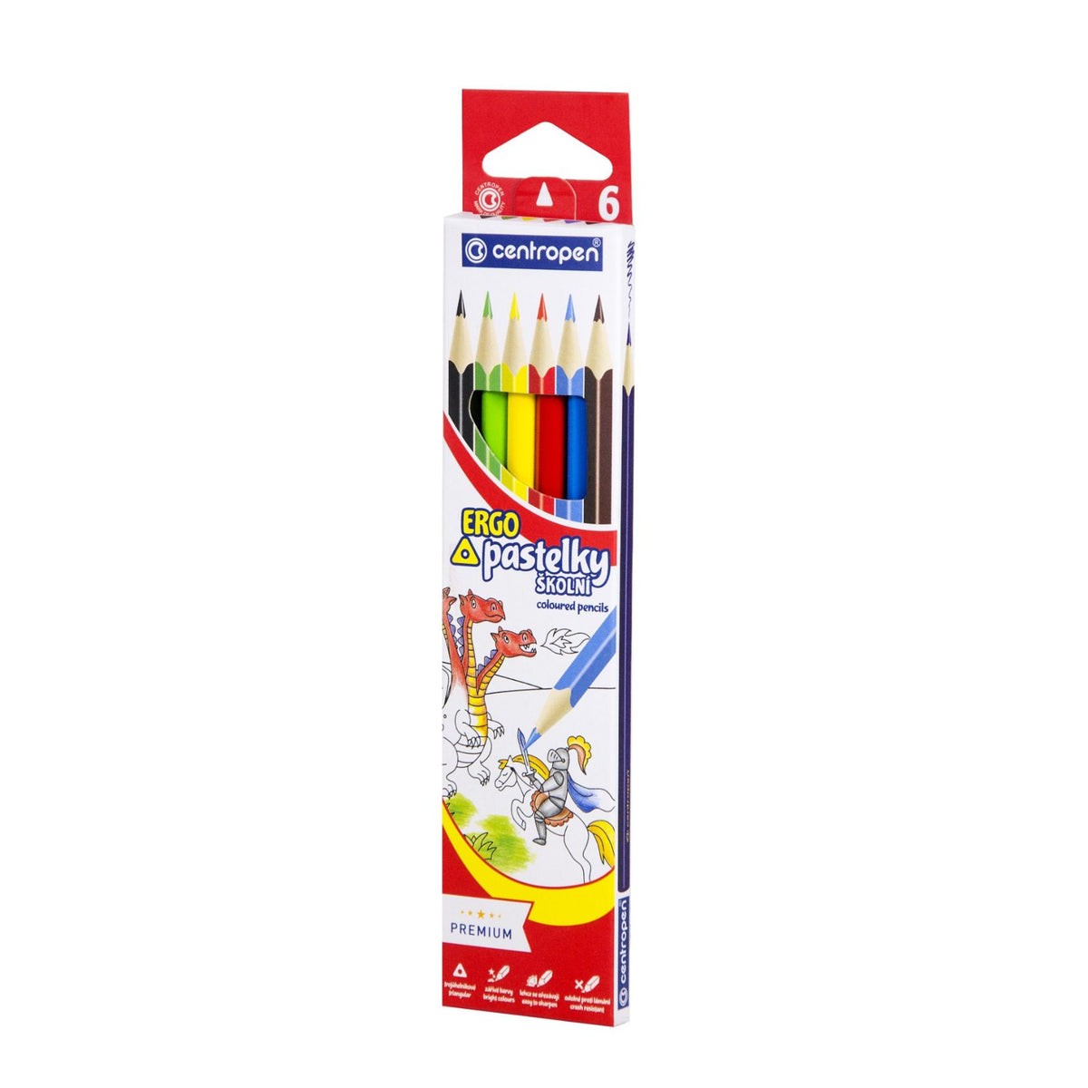 Pastelky trojhranné 6 farieb
