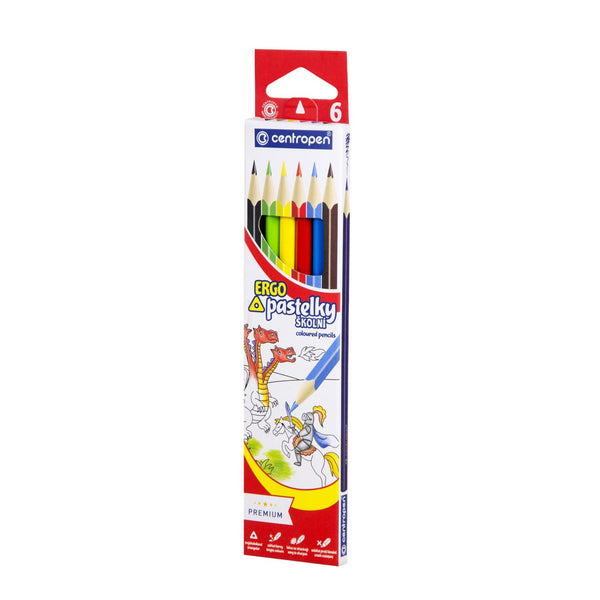 Pastelky trojhranné 6 farieb