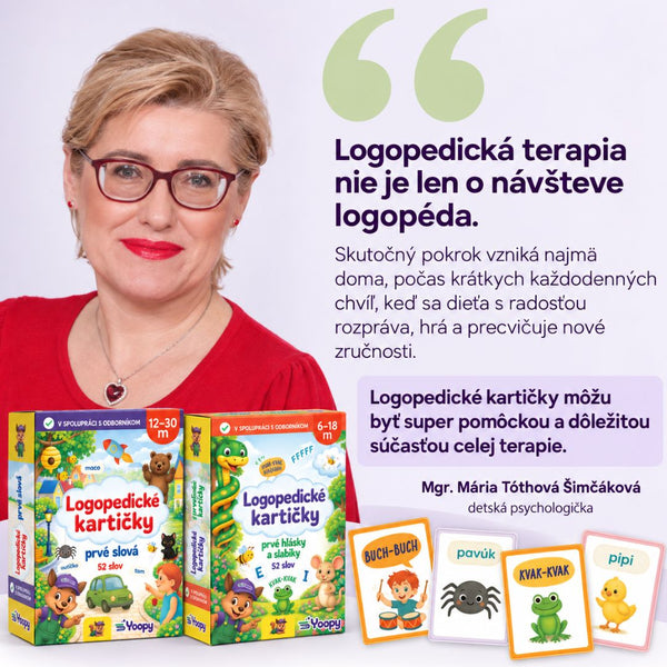 Mgr. Mária Tóthová Šimčáková, detská psychologička, o logopedických kartičkách