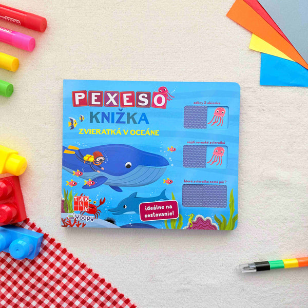 Knižka s okienkovým pexesom - V oceáne