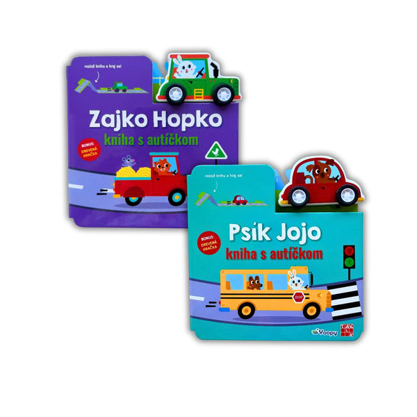Leporelo knižka s autíčkom