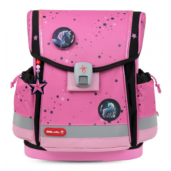 Školská taška dievčenská set - Plus pink black (2)