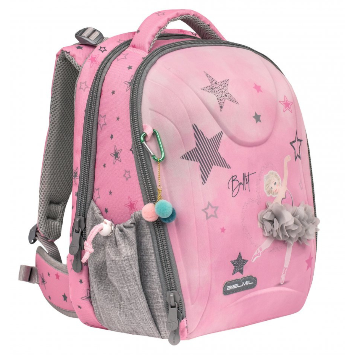 Školská taška dievčenská set - Ballet light pink (3)