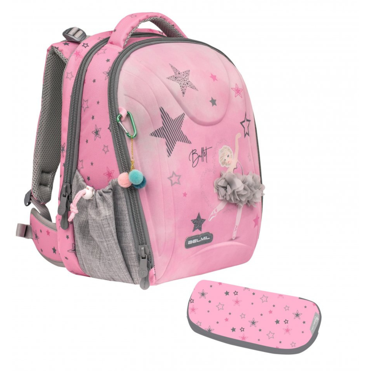 Školská taška dievčenská set - Ballet light pink (2)
