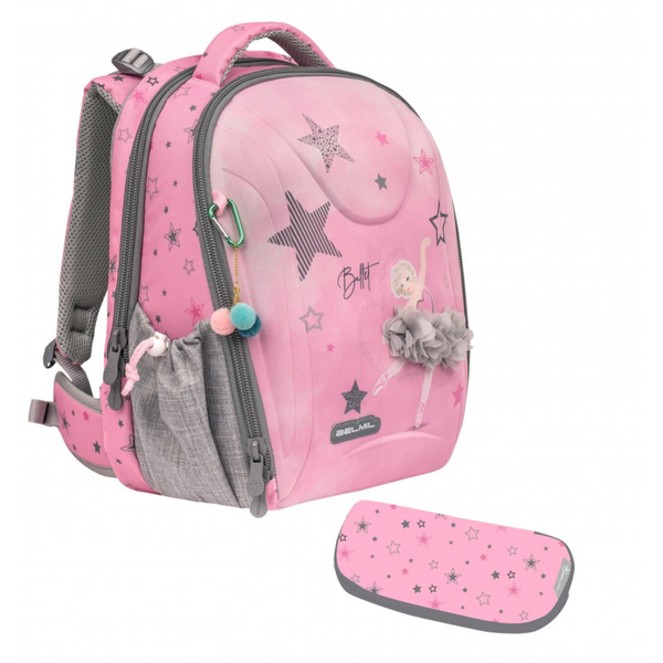Školská taška dievčenská set - Ballet light pink (2)