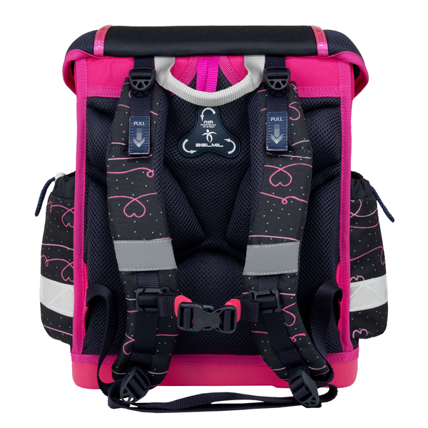 Školská taška dievčenská set - Dark Pinky (5)