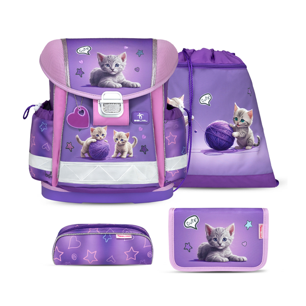 Školská taška dievčenská set - Little kittens