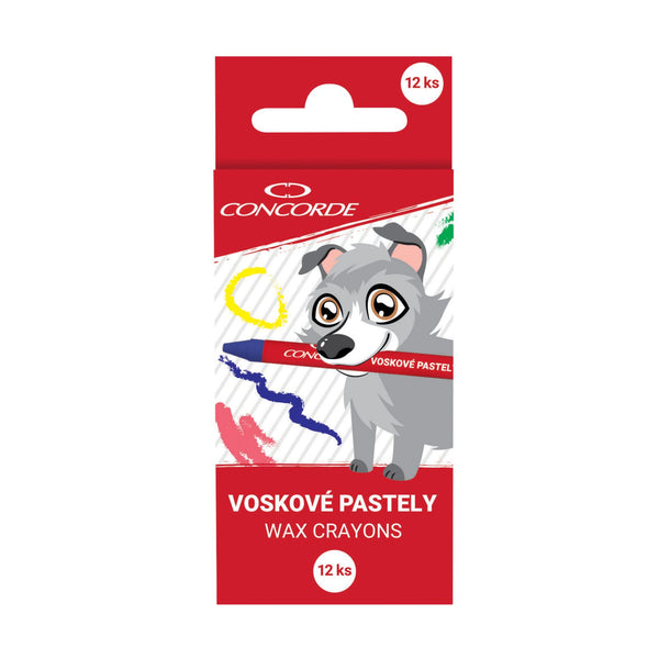 Voskovky Concorde guľaté 12 farieb