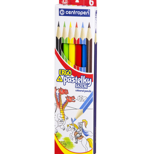 Pastelky trojhranné 6 farieb