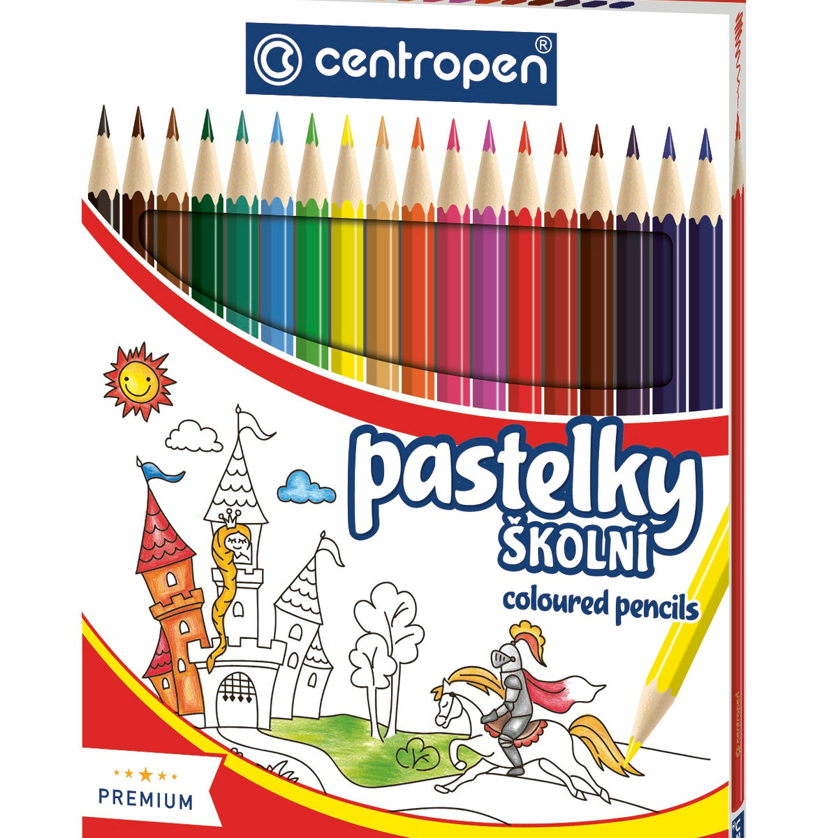 Pastelky šesťhranné 18 farieb
