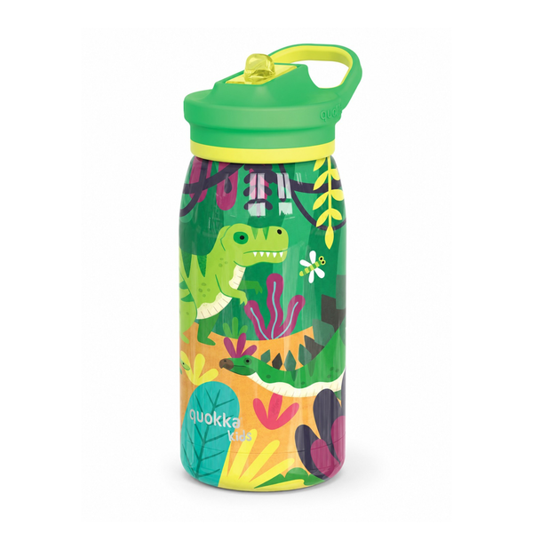 Detská nerezová fľaša termo Dinosaurs Jungle so sosákom - 445 ml