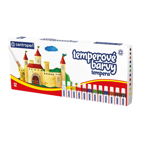 Temperové farby 12 farieb – 12 ml